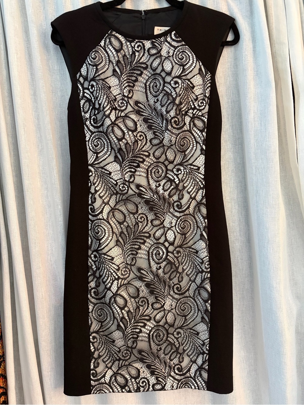 Trina Turk Black Lace Cocktail Dress